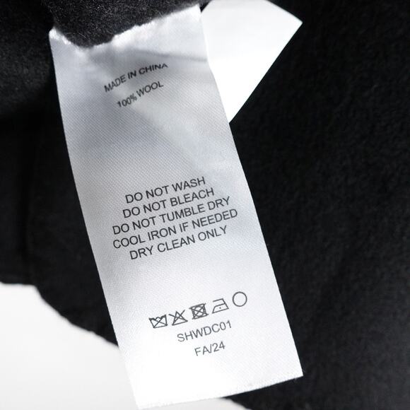 New Quince Women’s Double-Faced Merino Wool Scarf Coat $200 Small 3760 - Picture 10 of 13